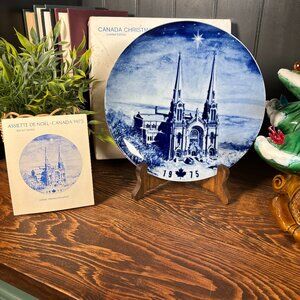 Vintage 1975 Canada Christmas Plate Gift Hutschenreuther Porcelain